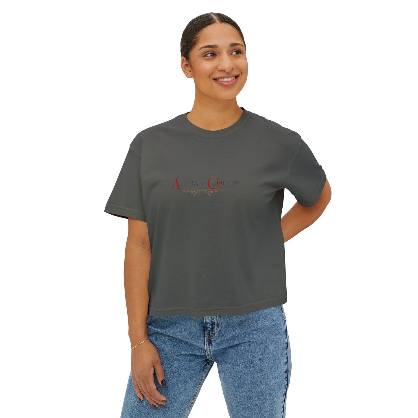 T-shirt boxy pour femme AxC