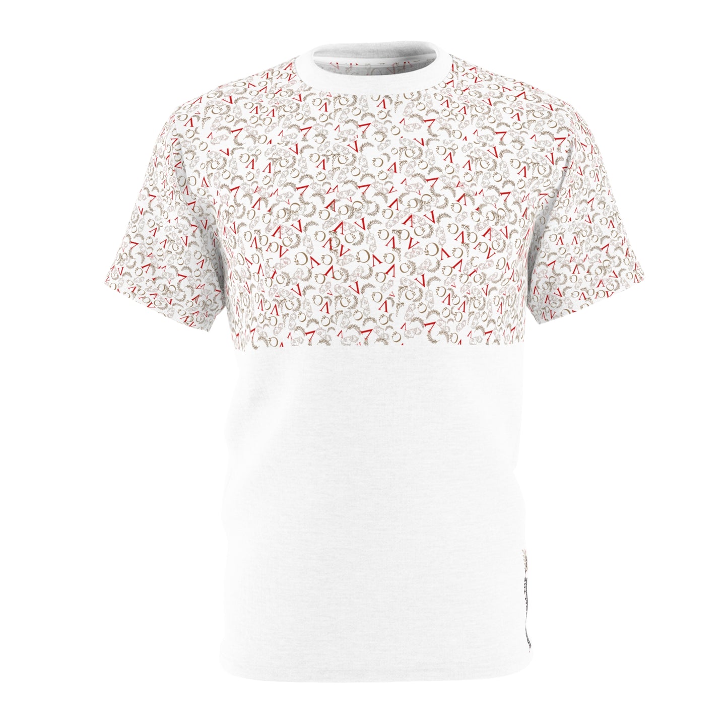 T-shirt unisexe coupé-cousu AxC (BLANC)