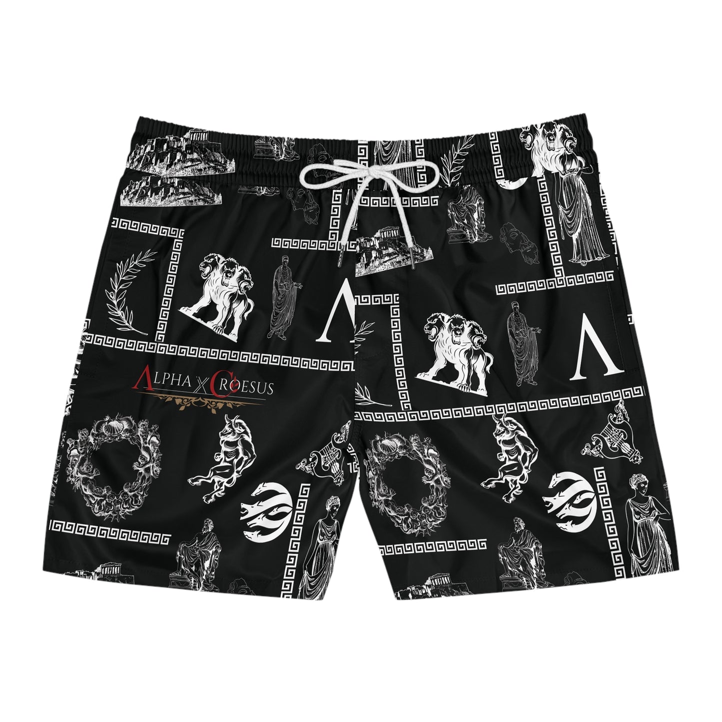 Men's Mid-Length Swim Shorts AxC Dumanis ( BLACK )