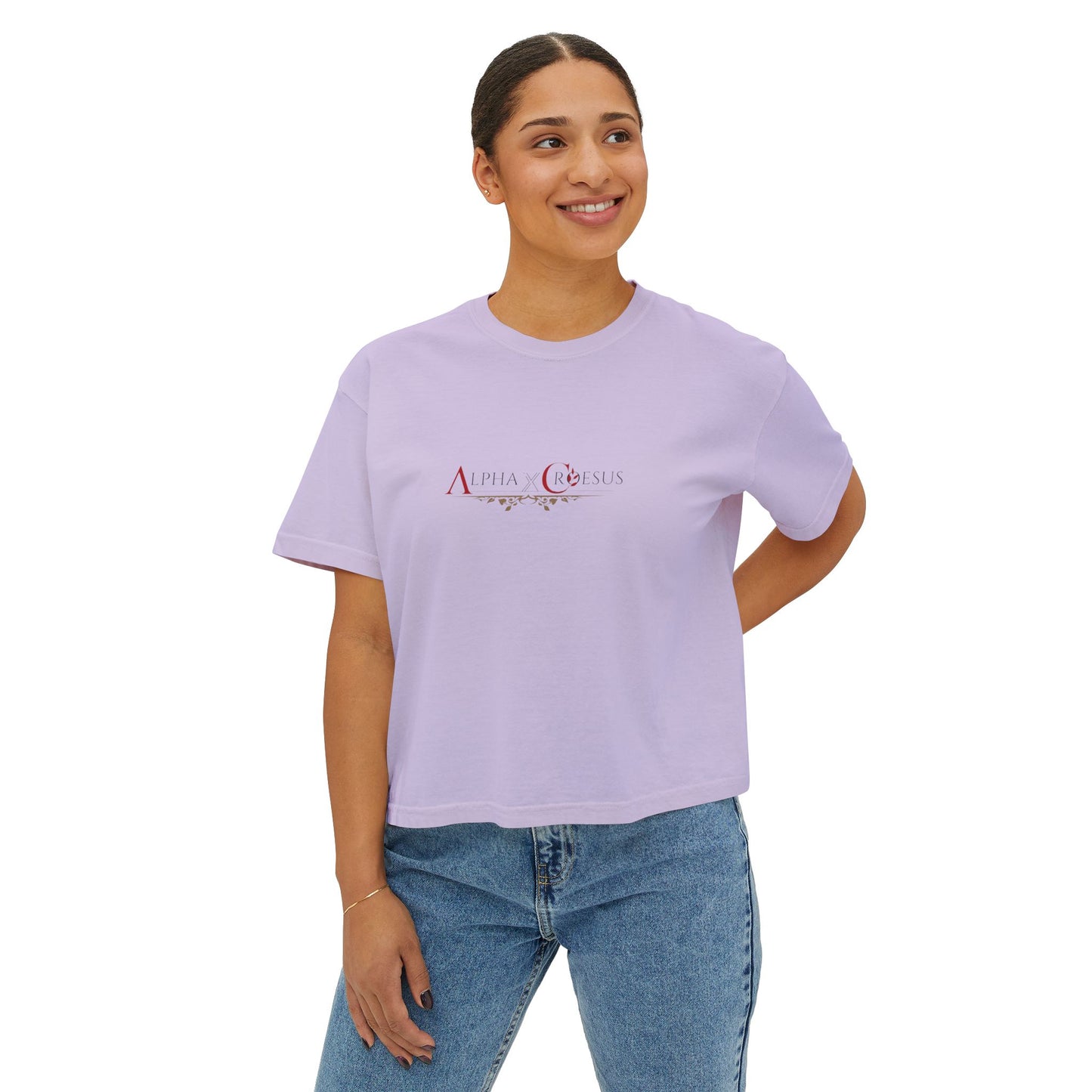 T-shirt boxy pour femme AxC