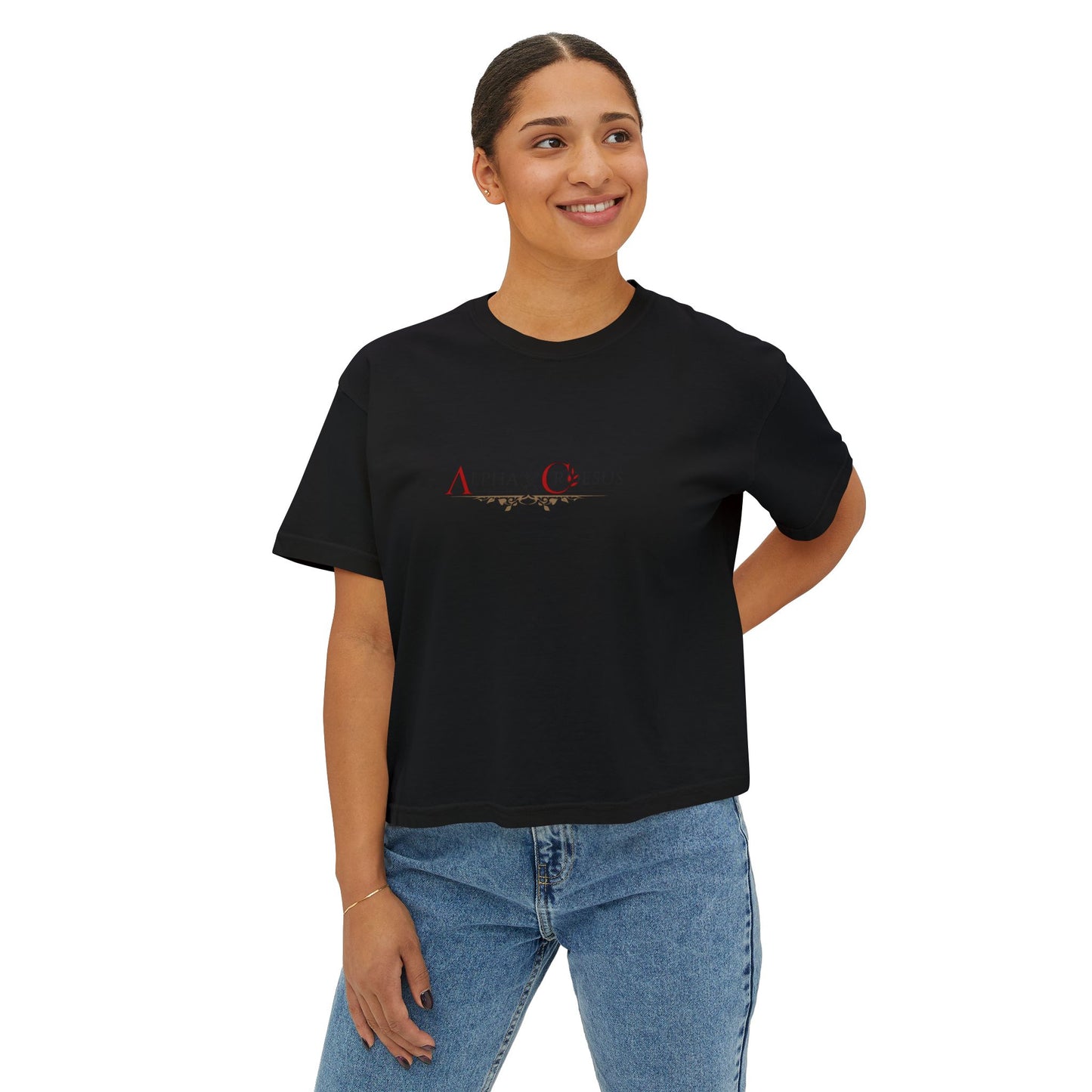 T-shirt boxy pour femme AxC
