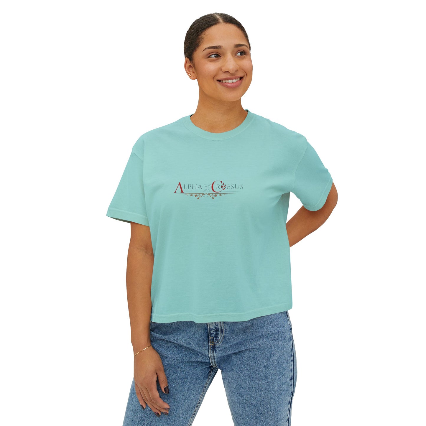 T-shirt boxy pour femme AxC