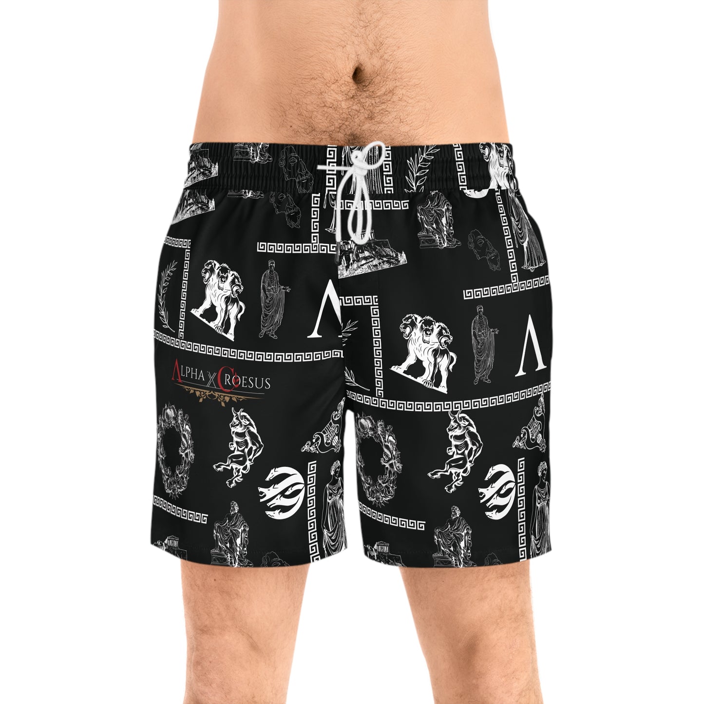 Men's Mid-Length Swim Shorts AxC Dumanis ( BLACK )