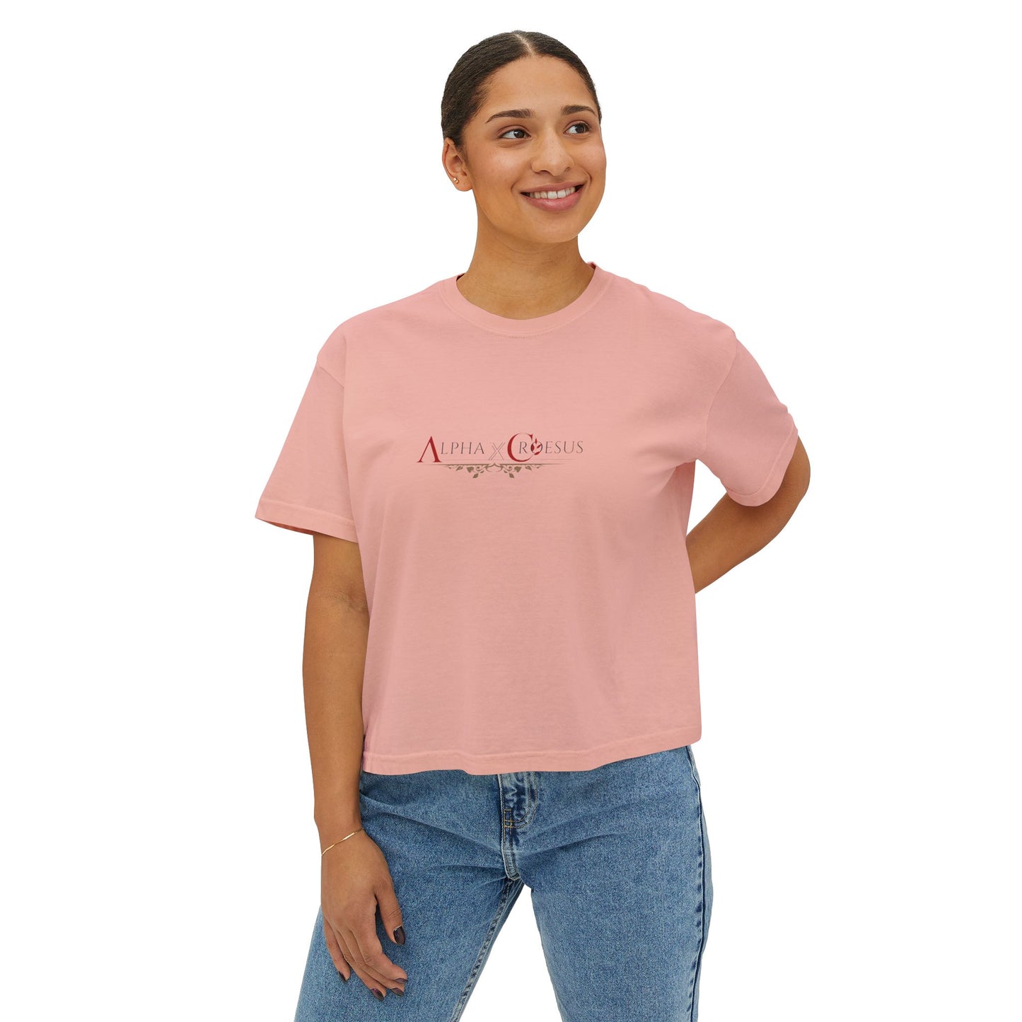 T-shirt boxy pour femme AxC