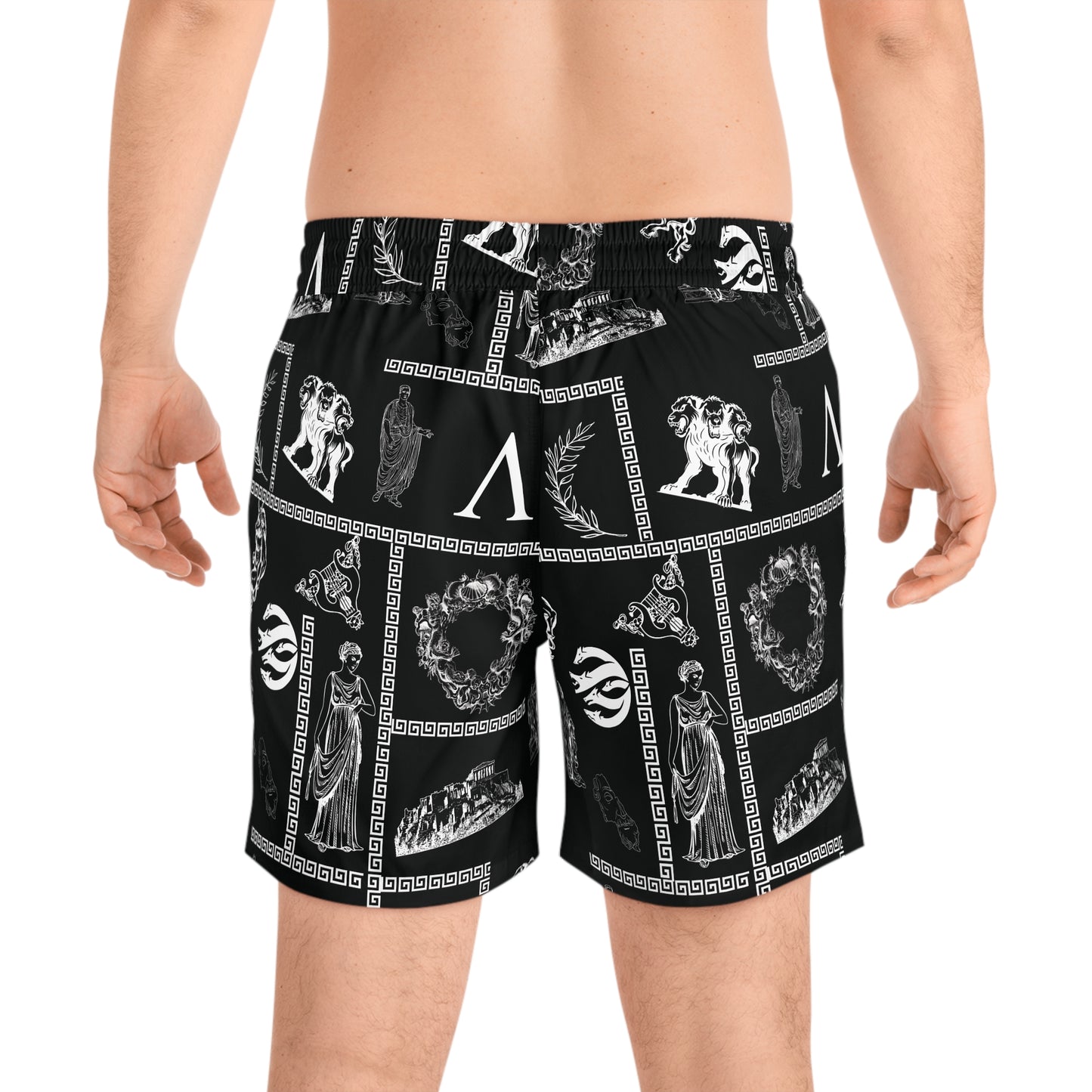 Men's Mid-Length Swim Shorts AxC Dumanis ( BLACK )