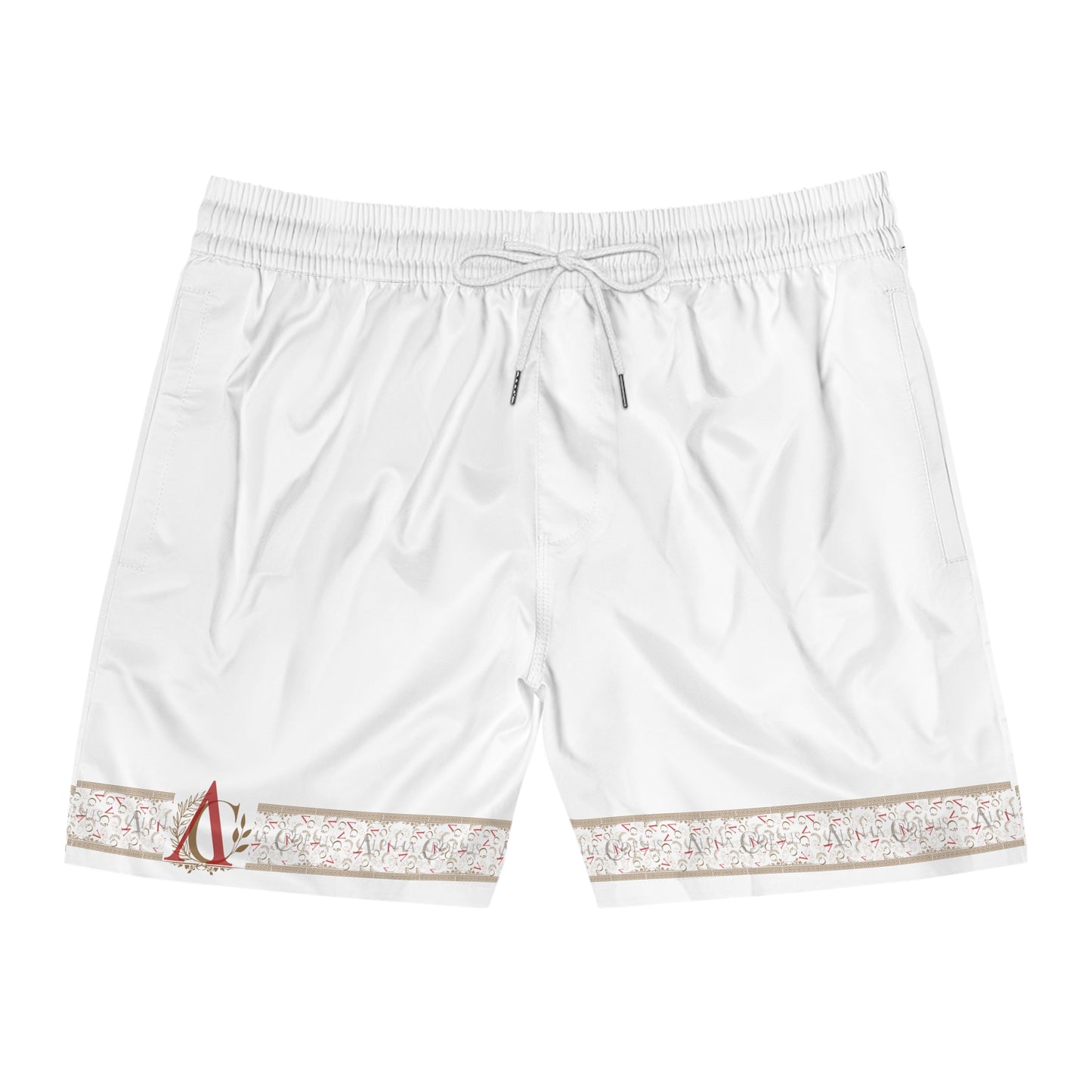 Men's Mid-Length Swim Shorts AxC (WHITE )