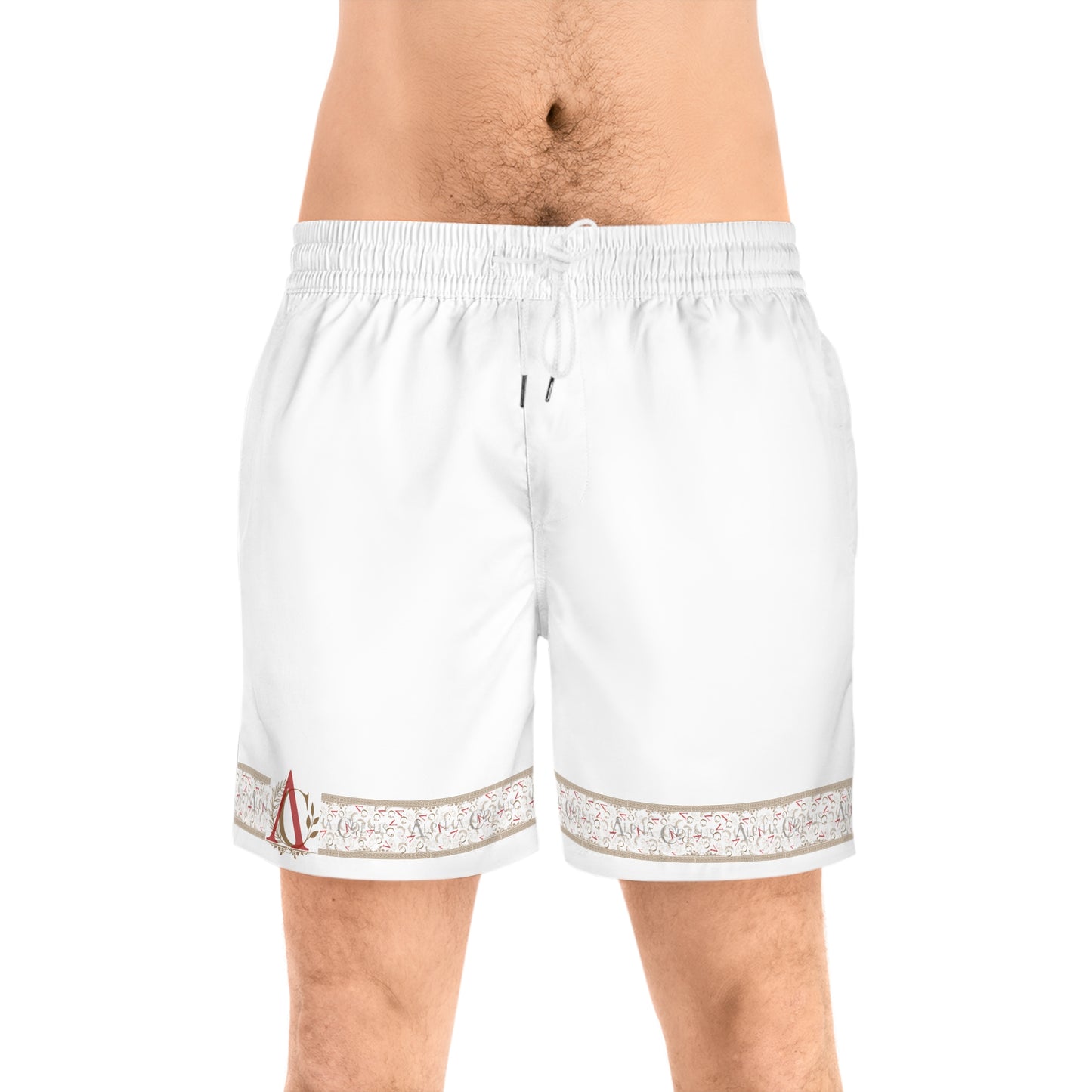 Men's Mid-Length Swim Shorts AxC (WHITE )